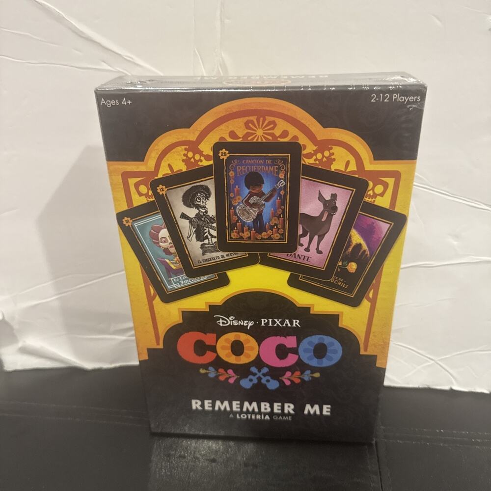 Disney Pixar Coco Remember Me Loteria Game New Sealed 2-12 Players